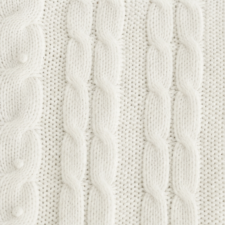 Waistelle – Fitted Cable-Knit Peplum Sweater