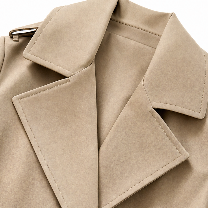 Winterly – Belted Mid-Length Structured Trench Coat