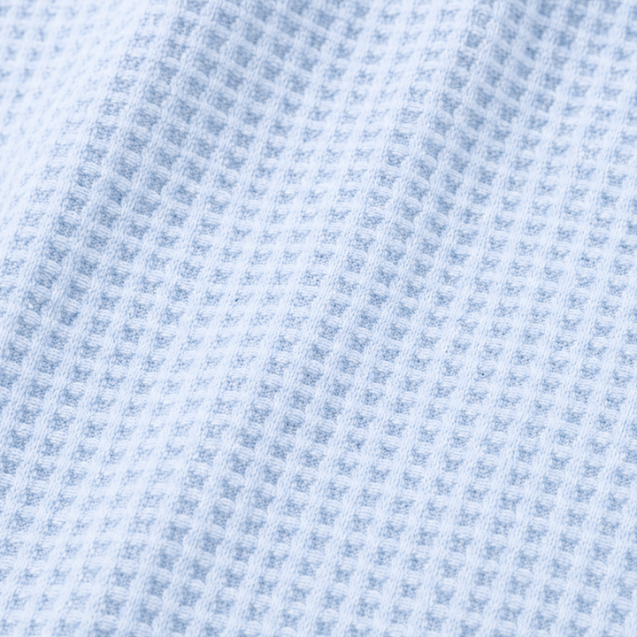Waffelyn – Waffle-Knit Collared Oversized Pullover