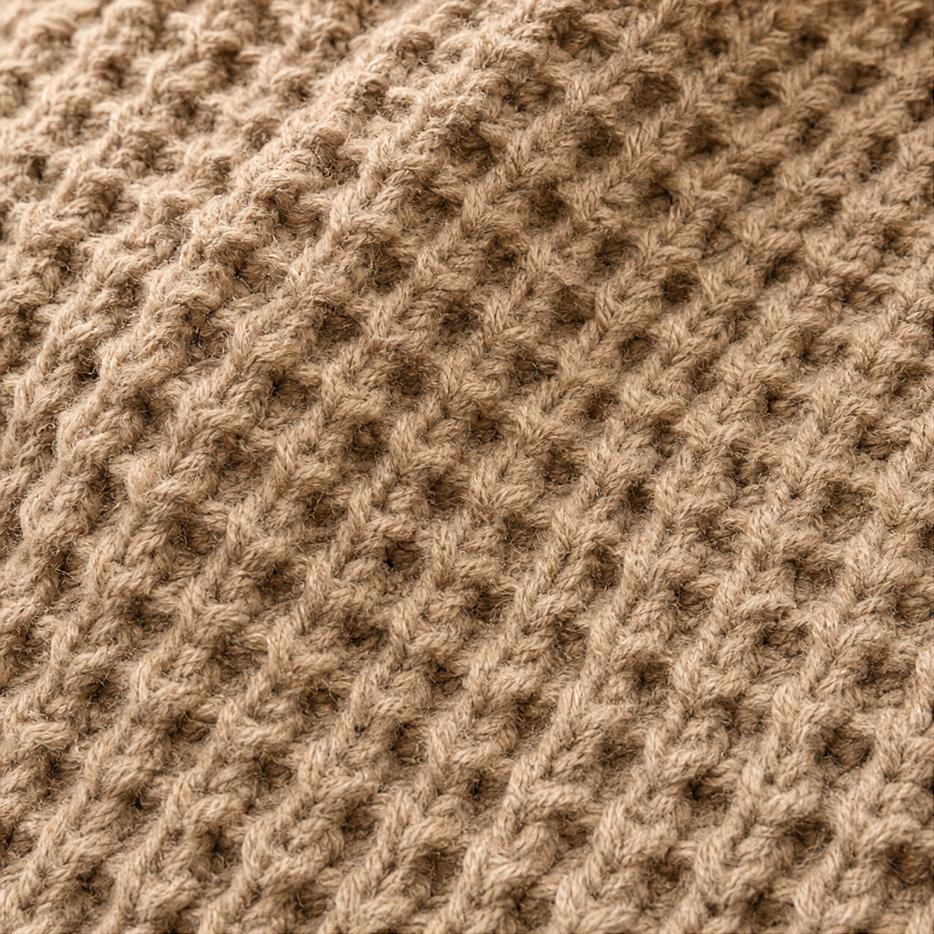Cowl & Cozy – Asymmetric Cowl-Neck Button-Side Sweater