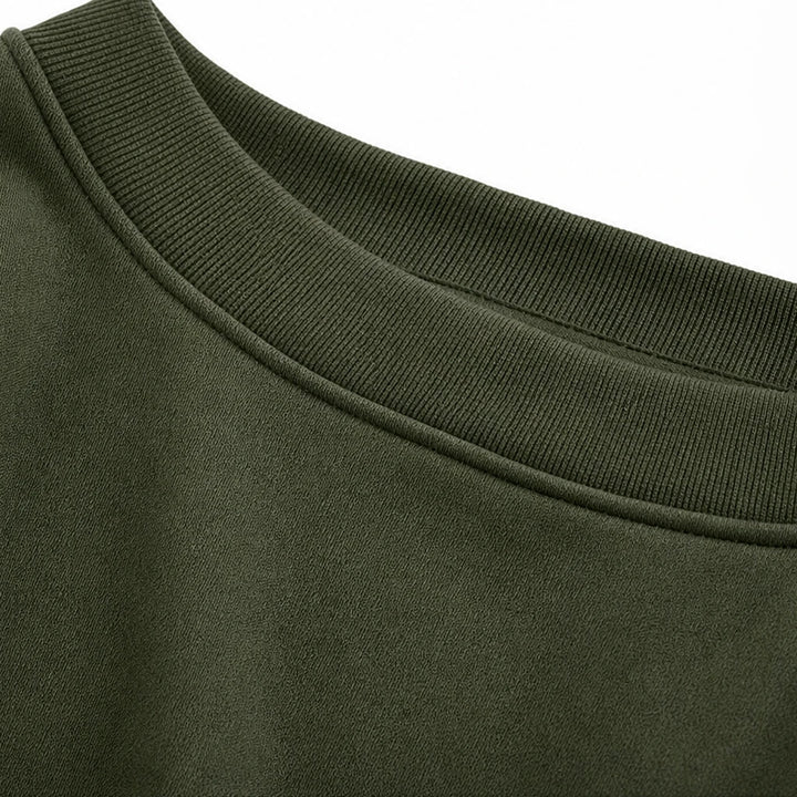 Vivelyn – V-Neck Knit Sweatshirt And Pants Set