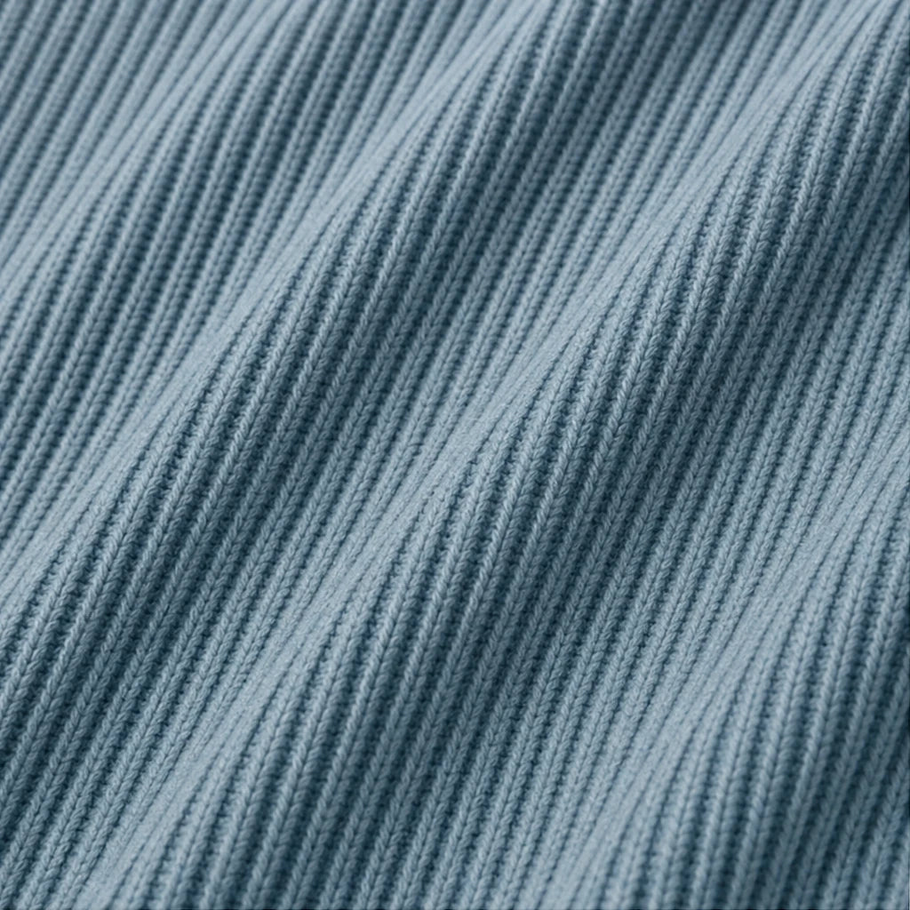 Cozalyn – Ribbed Quarter-Zip Elbow-Patch Pullover Sweater
