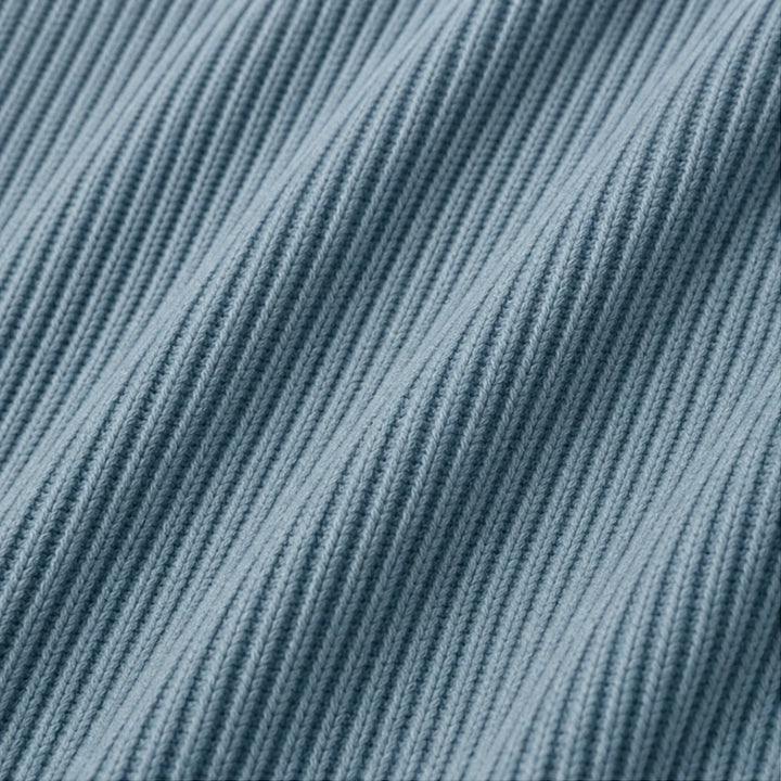 Cozalyn – Ribbed Quarter-Zip Elbow-Patch Pullover Sweater