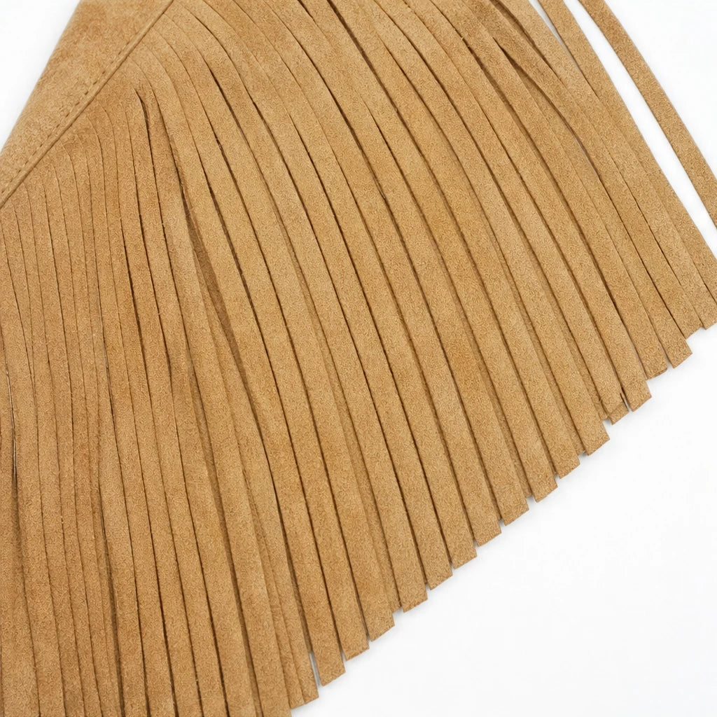 Fringe & Form – Laser-Cut Fringe Cropped Moto Jacket