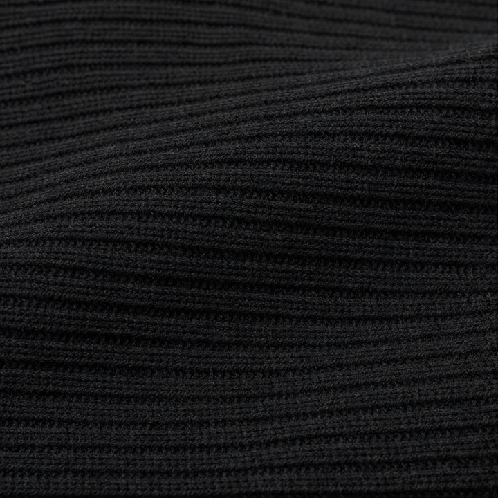 Drapeva – Fitted Cuff Batwing Knit Pullover