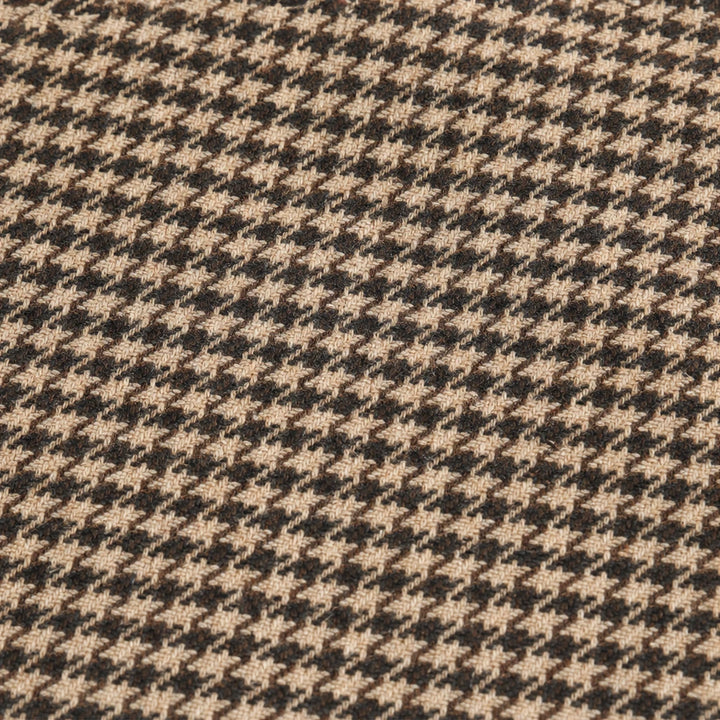 Houndstooth & Hem – Houndstooth Stand-Collar Tweed Vest