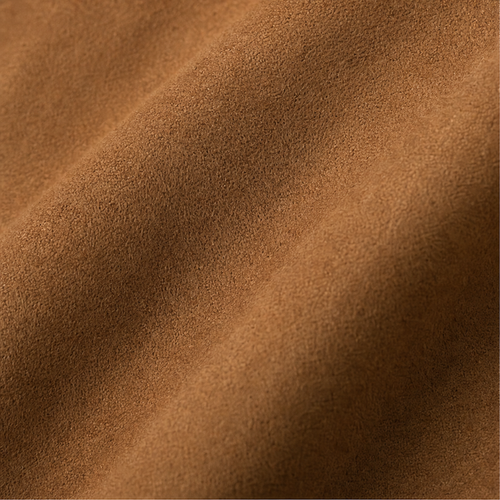Suede-Finish Lapel Jacket