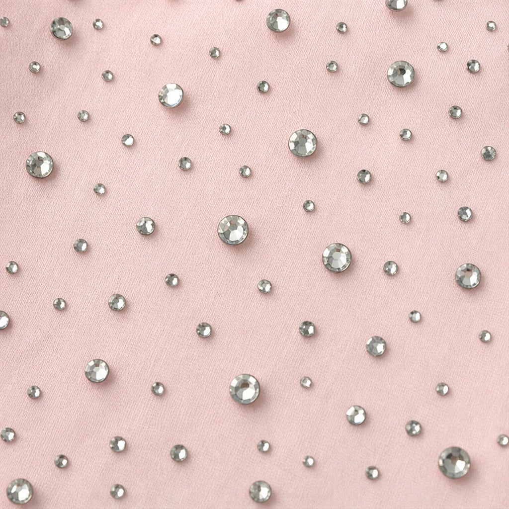 Lumière – Pearl-Embellished Chiffon Party Top
