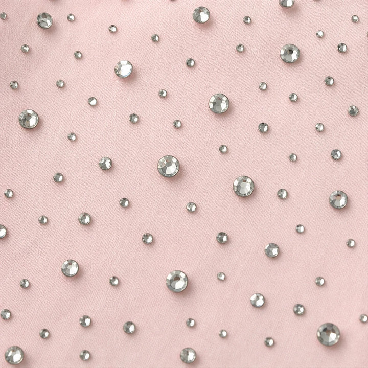Lumière – Pearl-Embellished Chiffon Party Top