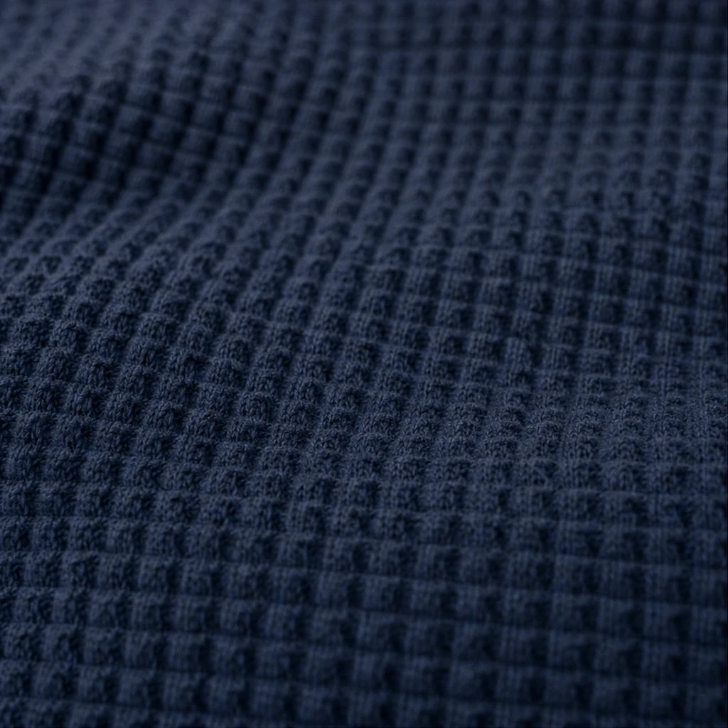 Waffle & Wear – Waffle-Knit Crew-Neck Top