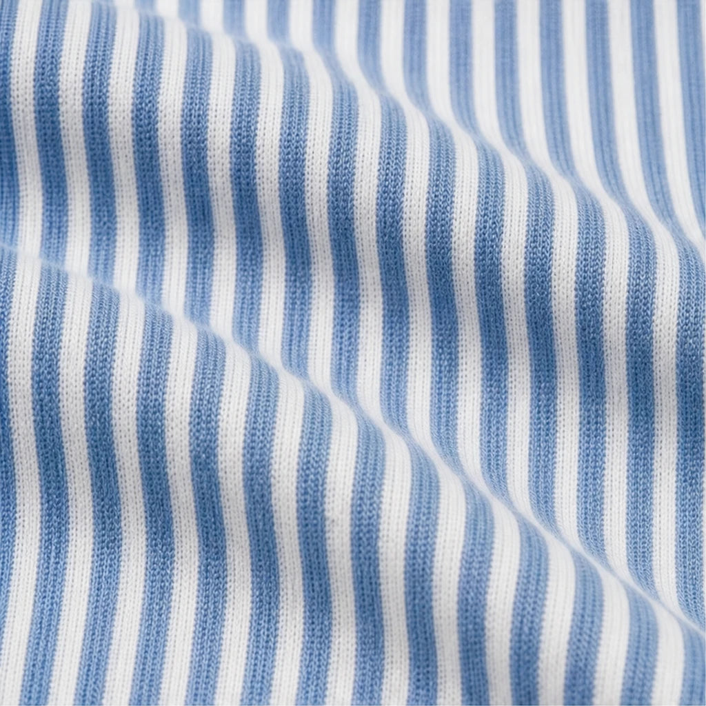 Stripe & Ease – Striped Drawstring Hooded Sweatshirt