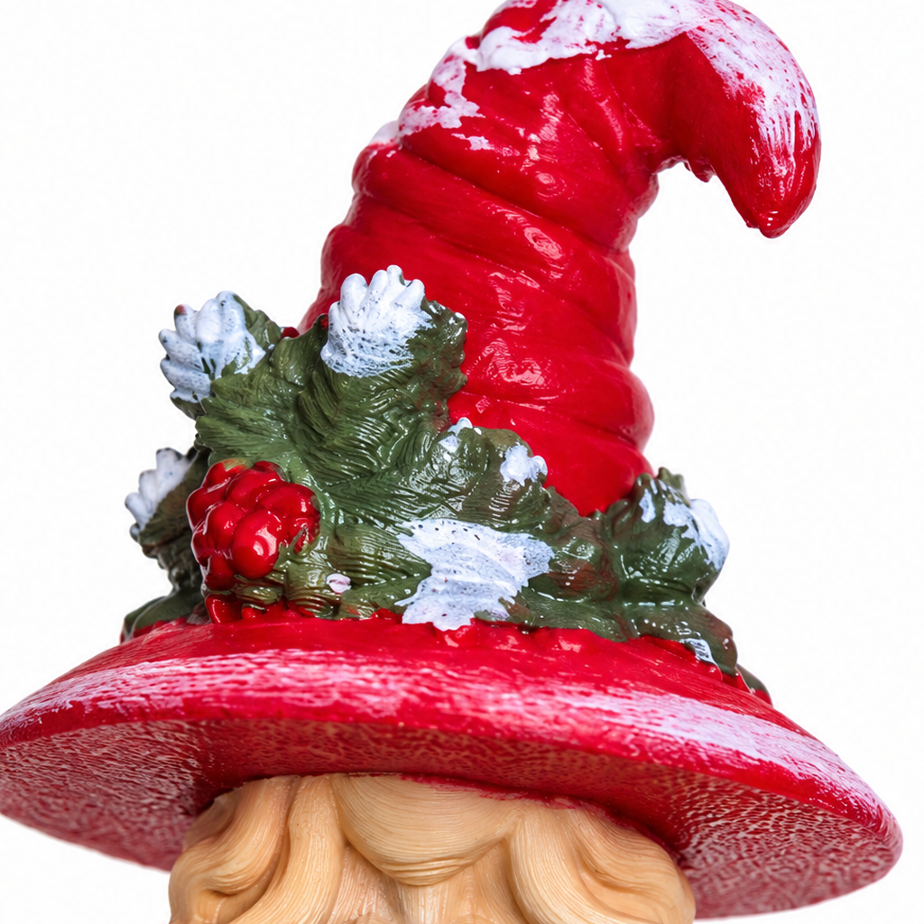 Enchantwood – Pine-Textured Witch Hat Holiday Figurine