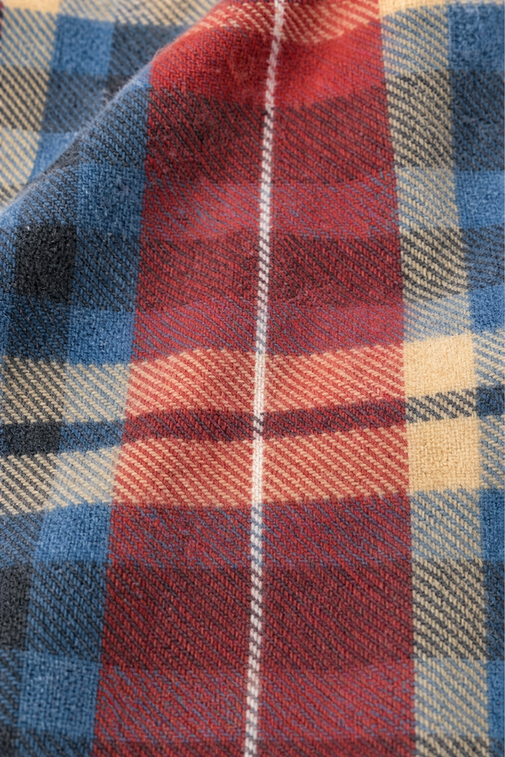 [BrandName] – Denim-Trim Hooded Knit Cardigan