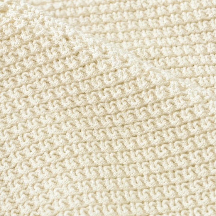 Vellune – V-Neck Waffle-Knit Long Sleeves Sweater