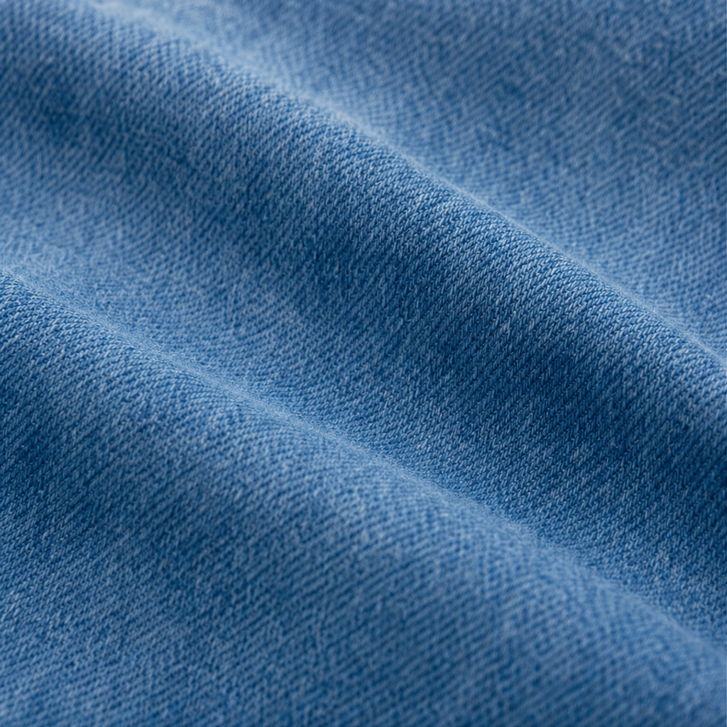 Denimelle – Soft-Washed Batwing Denim Tunic