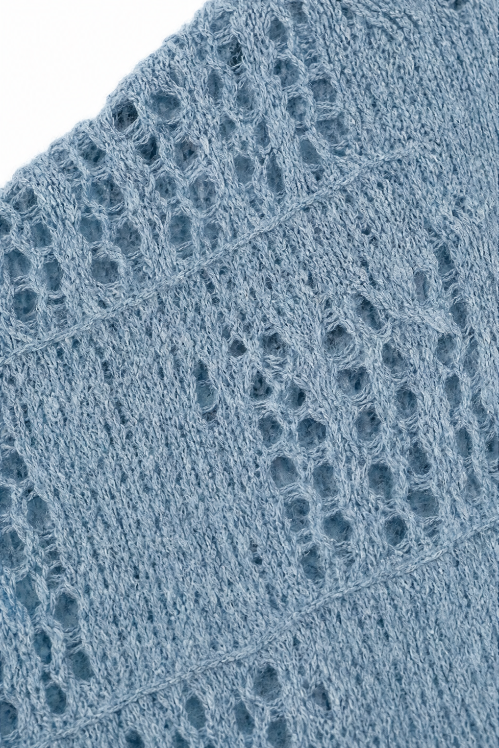 Slouchbelle – Pointelle Open-Front Batwing Cardigan