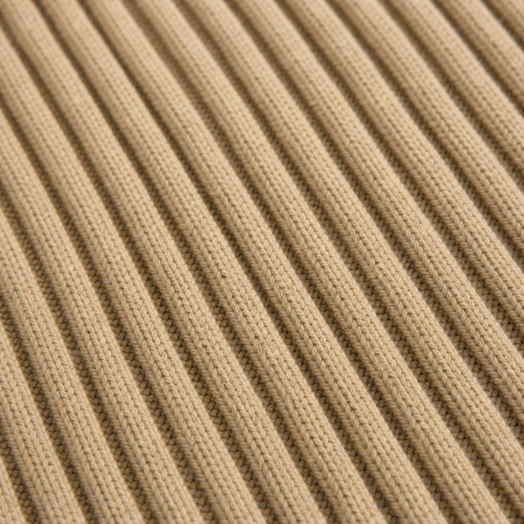Marjorie Merino – Deep Ribbed Cinched-Waist Dress