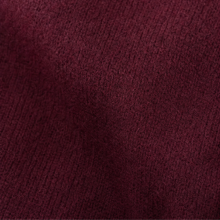 Wearbella – Teardrop Cutout Lantern Sleeve Knit Top