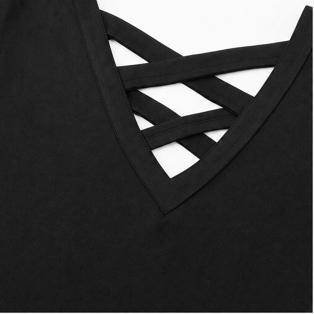 Sharkbite – Cold-Shoulder Criss-Cross Swing Tunic