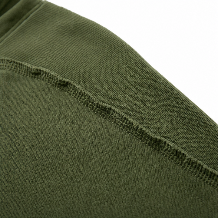 Lunecasa – Raw-Edge Split-Cuff Oversized Pullover