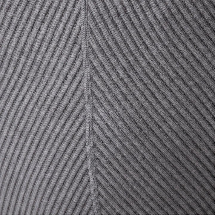 Veluna – Ribbed Turtleneck Sweater And Skirt Set