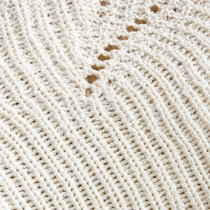 Wearbella – Hollow Wave Batwing Sleeve Sweater