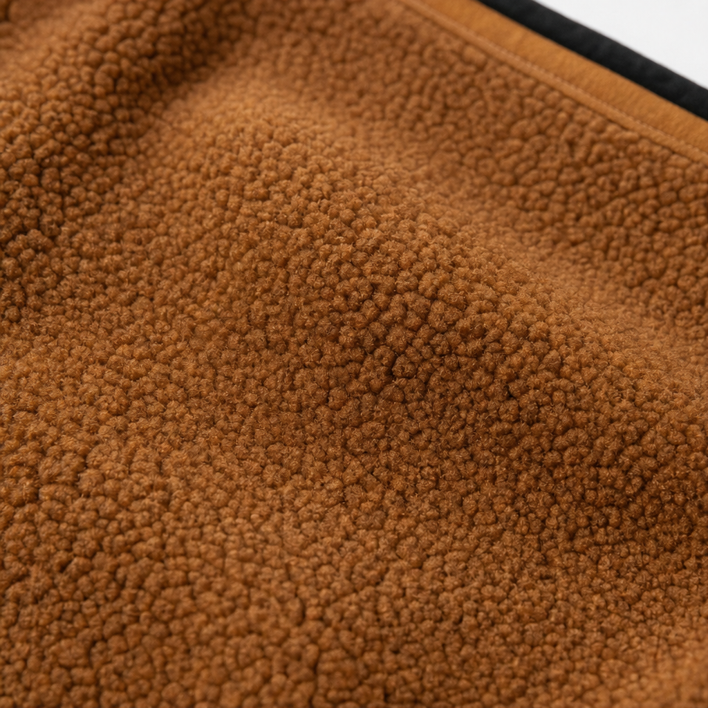 Cozyform – Sherpa Collar Colorblock Half-Zip Pullover