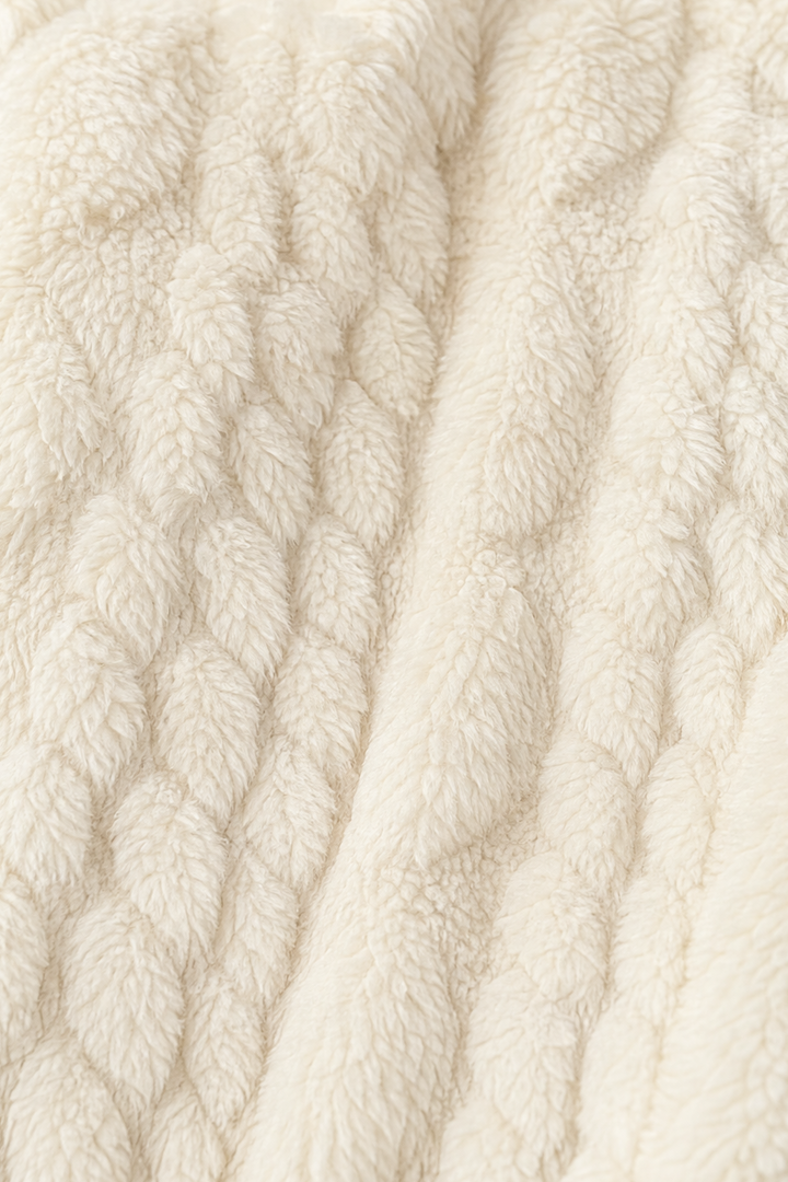 Wearbella – Cable-Knit Hooded Longline Coat