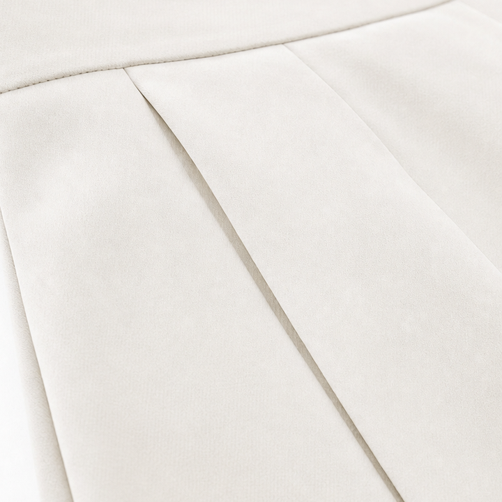 Pleat & Poise – High-Rise Pleated Wide-Leg Trousers