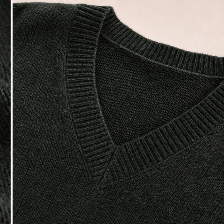 Mayfield – Oversized V-Neck Knit Sweater