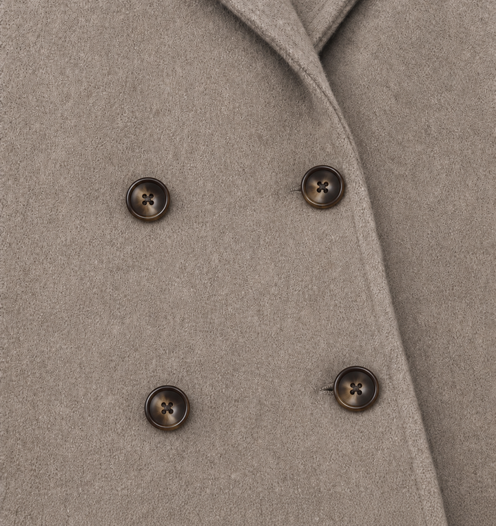 Belted Belle – Double-Breasted Belted Long Coat