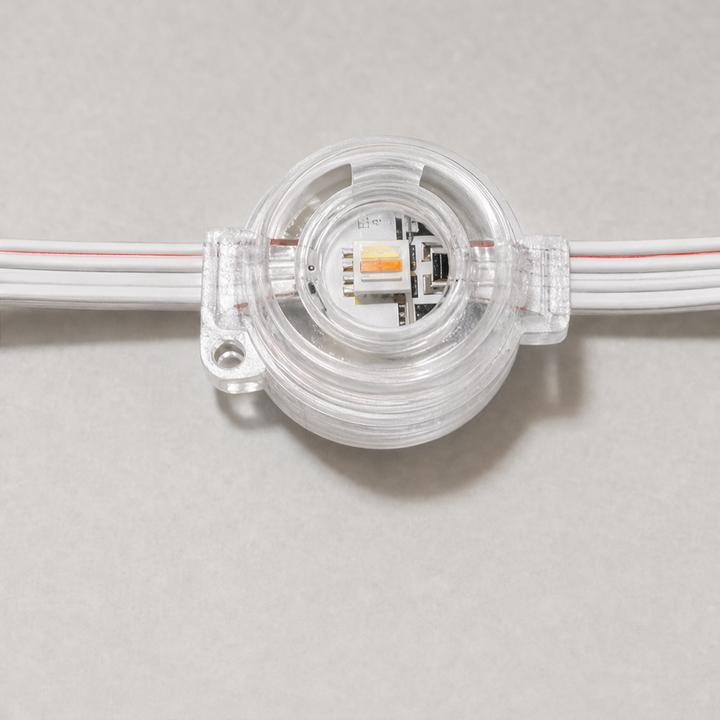 LumaLoom – App-Controlled RGB Outdoor String Lights