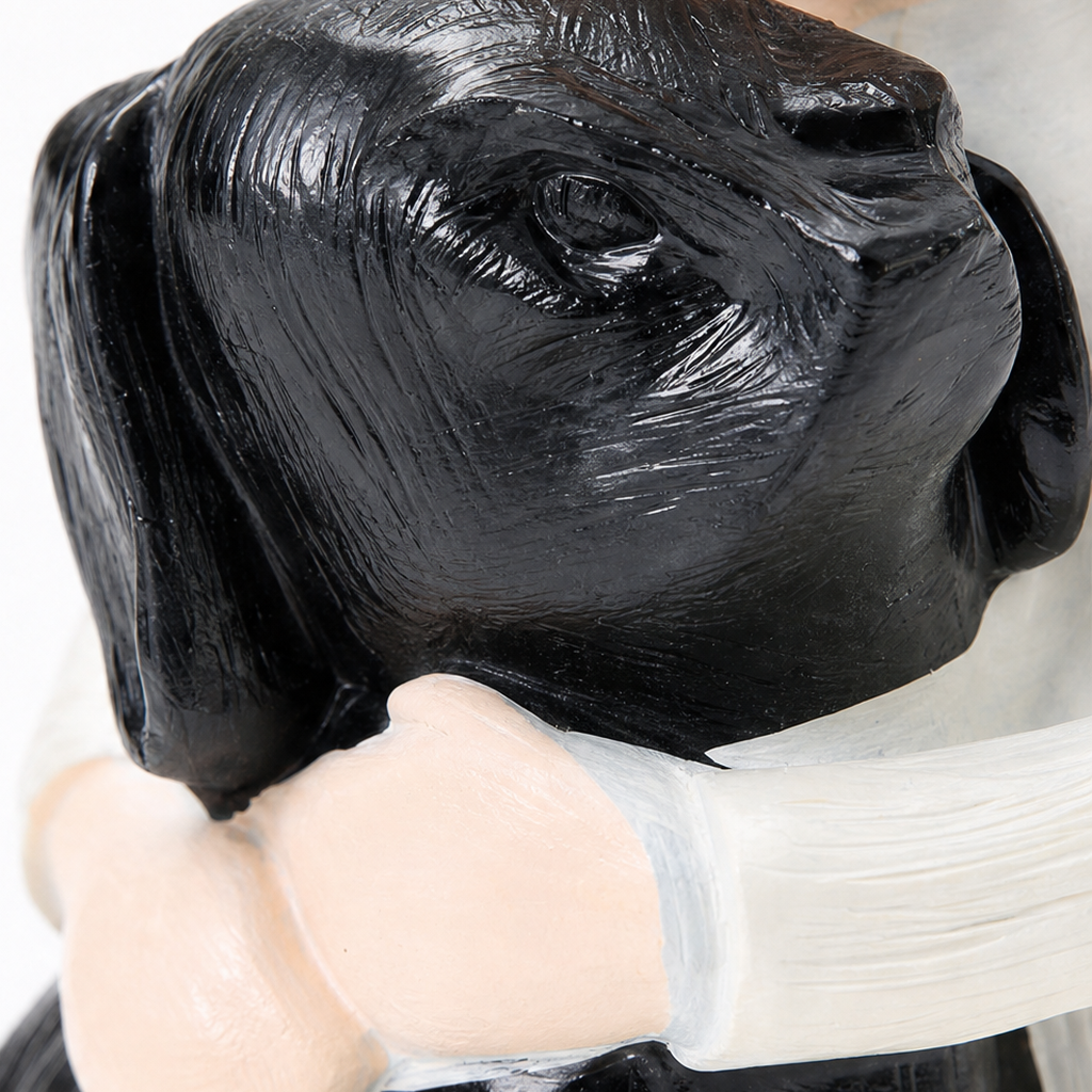 Everpaw – Girl And Dog Resin Memorial Figurine