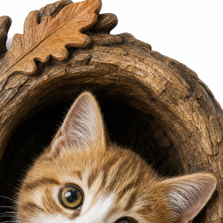 Hollowkin – Kitten In Tree Hollow Fall Door Topper