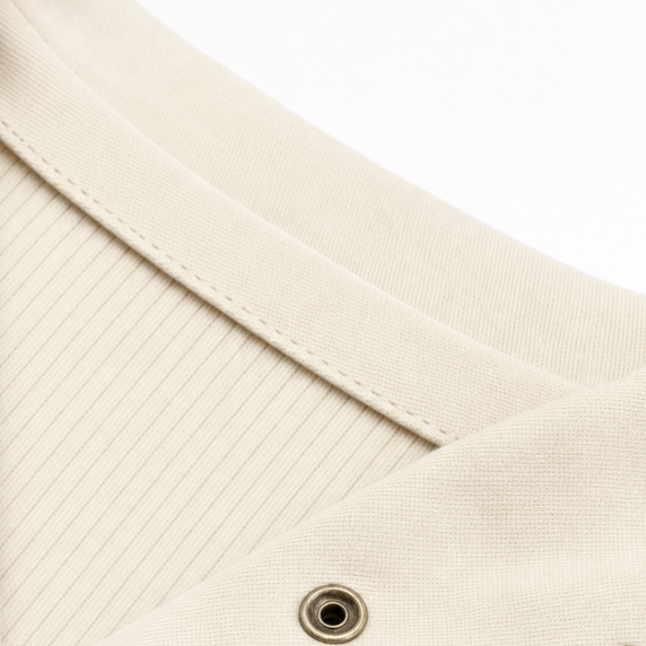 Wearbella – Snap-Collar Zip-Pocket Knit Top