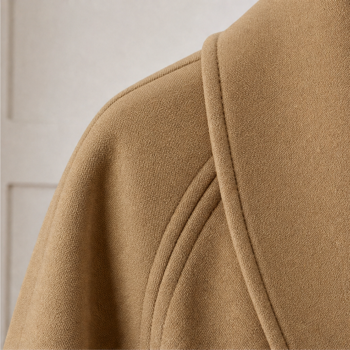 Velaire – Cropped Double-Breasted Batwing Coat