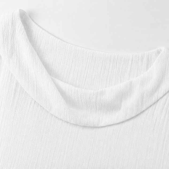 Solvane – A-Line Round Neck Midi Dress