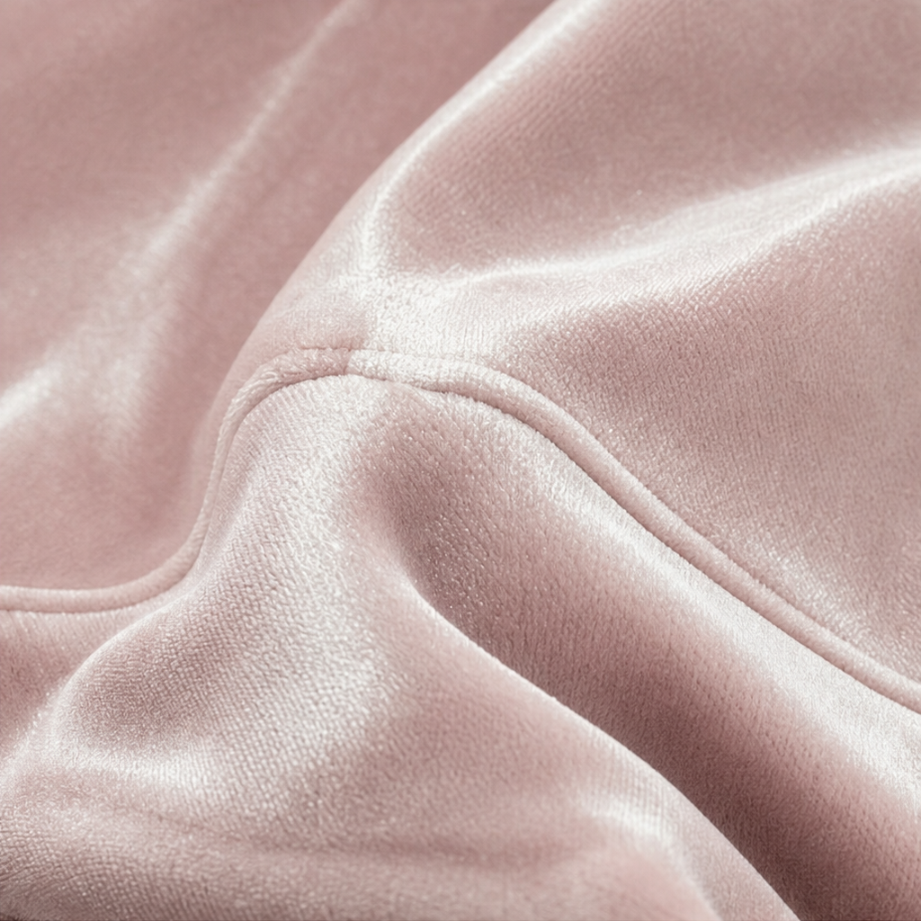 Wearbella – Half-Zip Funnel Neck Velour Pullover