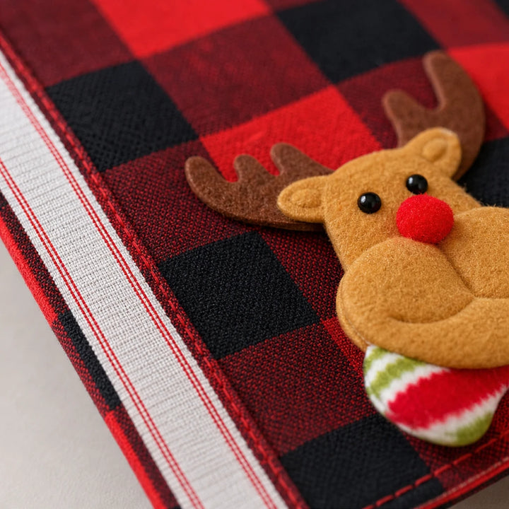 MerryHearth – Buffalo Plaid Christmas Refrigerator Handle Covers