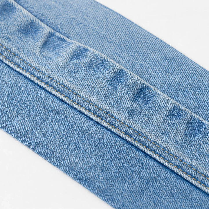 Sidebelle – Asymmetrical Button Wide-Leg Jeans