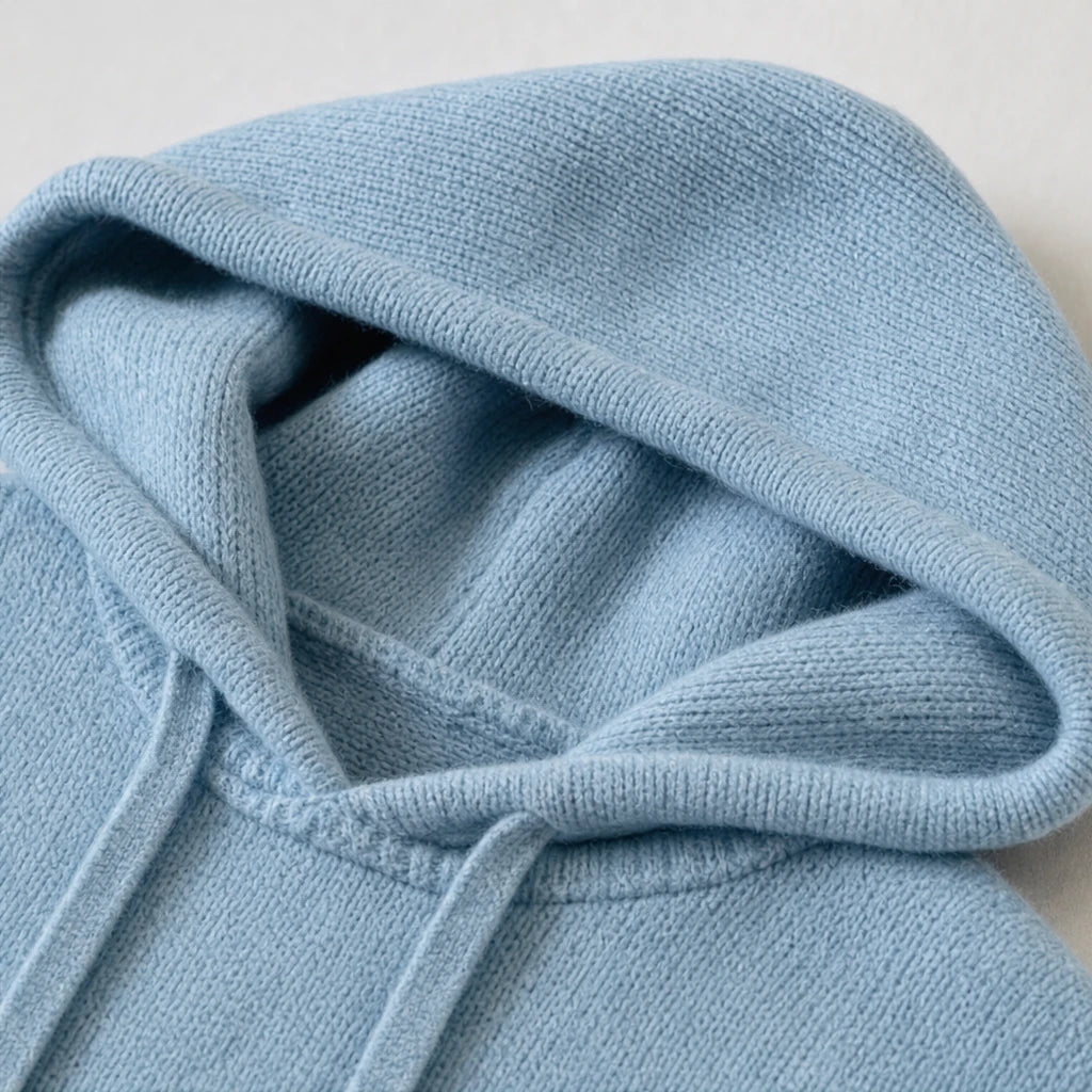 Easewell – Dropped-Shoulder Knit Hoodie