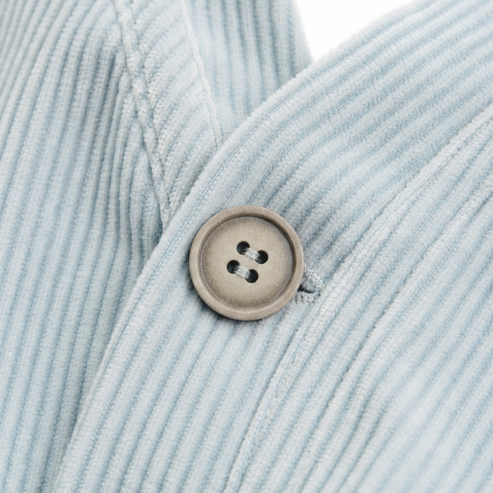 Corduvale – Vertical-Wale Corduroy Open-Front Cardigan