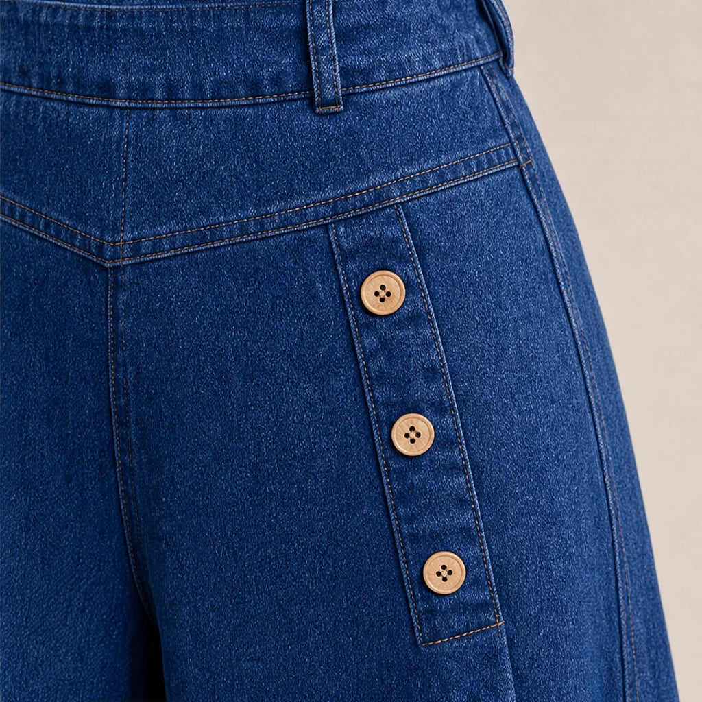 Formelle – High-Waisted Wide-Leg Jeans