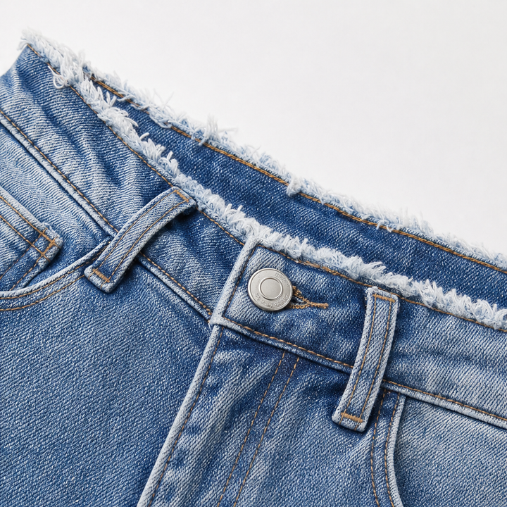 Pearlina – Pearl-Embellished Distressed Skinny Jeans