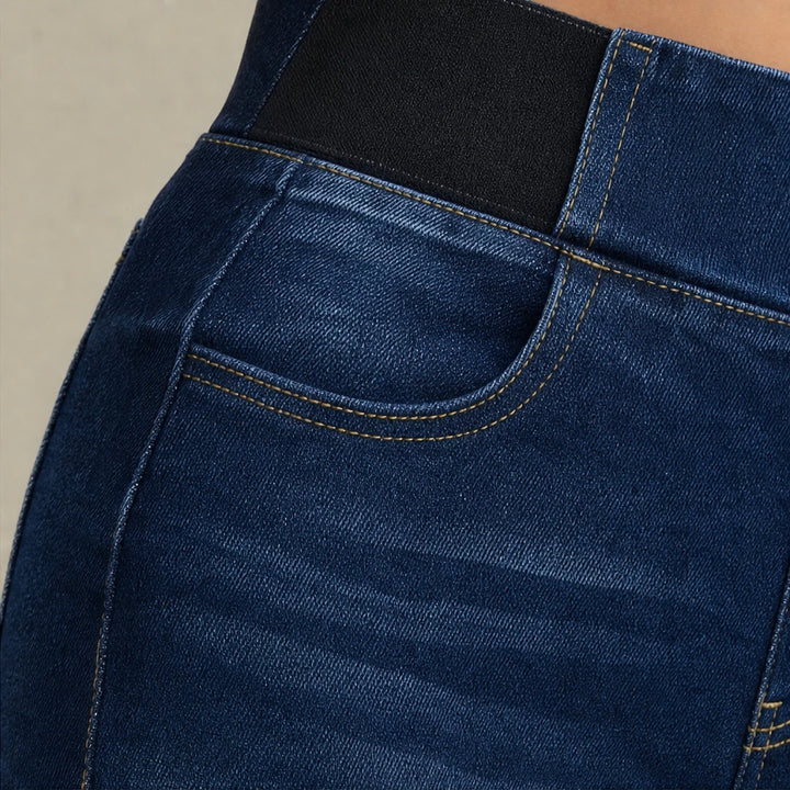 Widelia – Zip-Free Wide-Leg Stretch Jeans