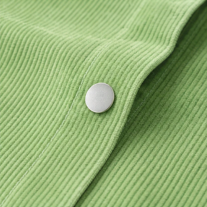 Cordelia – Fine-Ribbed Corduroy-Look Button-Front Shirt