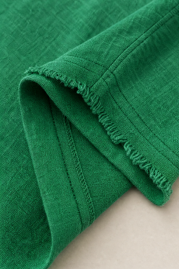 Fringewalk – Diagonal Fringe Slub Hemp Crewneck Sweater
