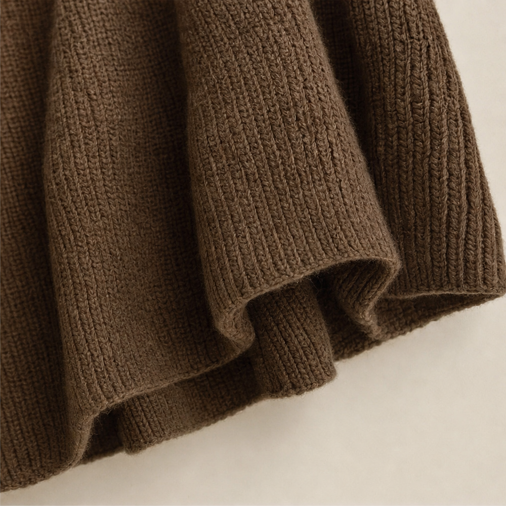 Wearbella – Side-Ruched Oversized Knit Sweater