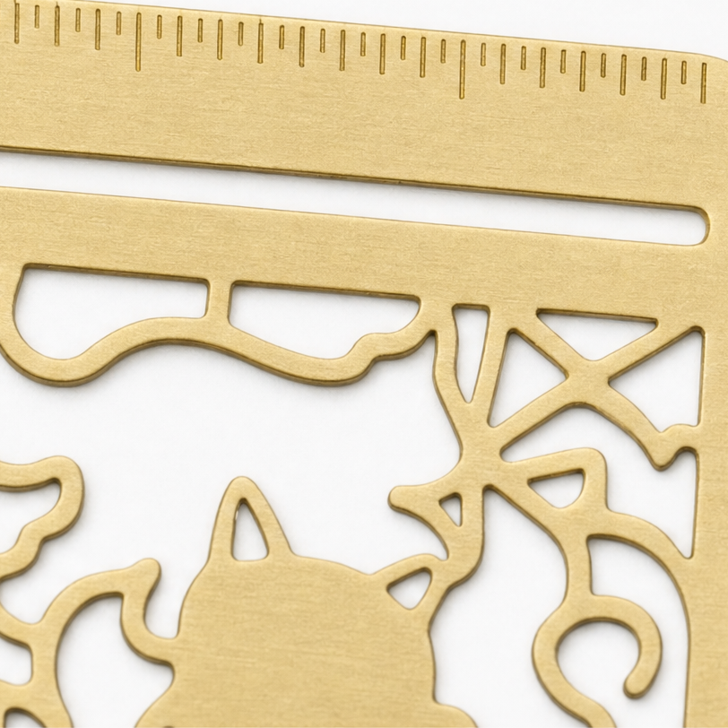 Markwell – Cat Stencil Ruler Bookmark