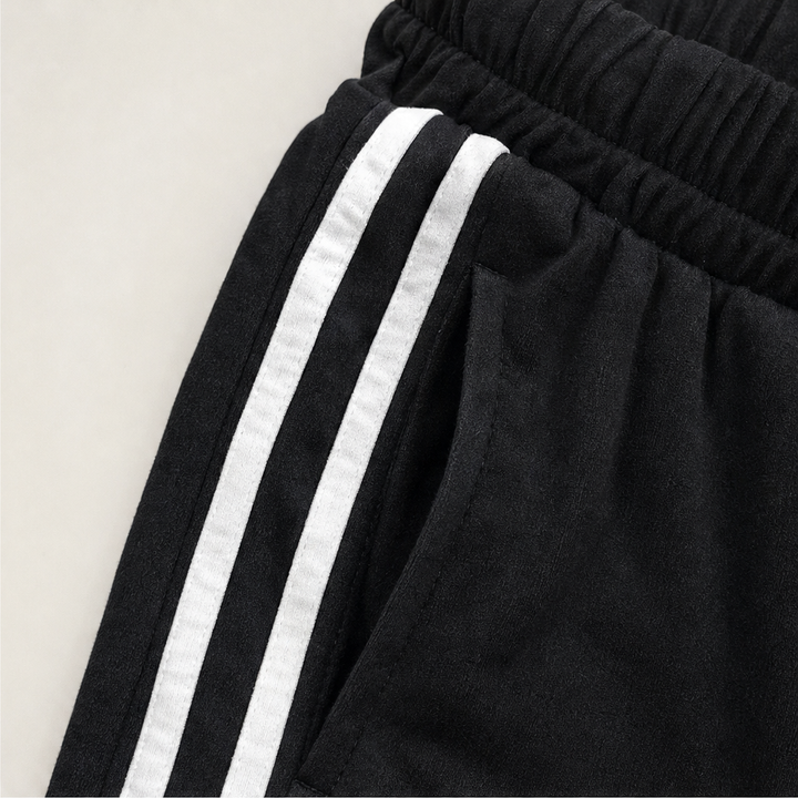 Doretta – Wrap V-Neck Two-Piece Pants Set